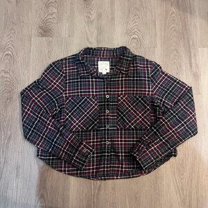 LA Hearts Plaid Flannel Button Down Size Small
